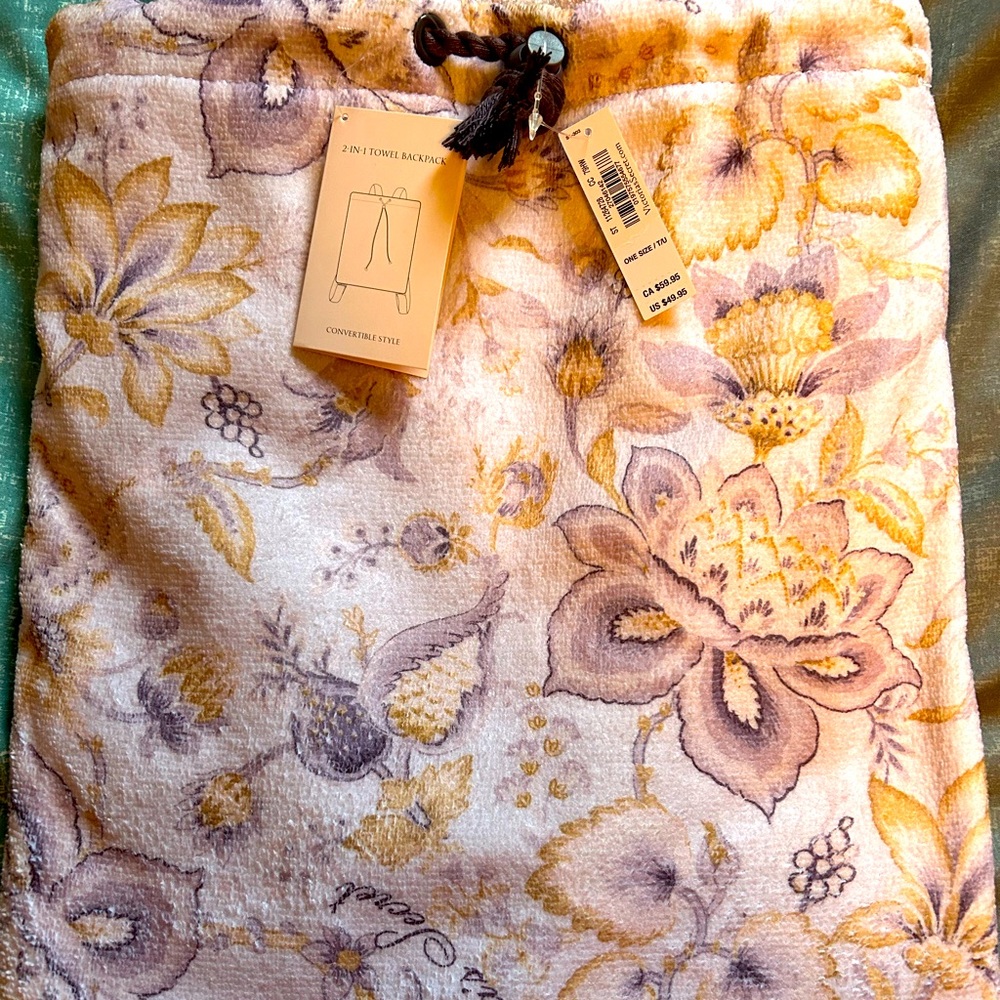 Victoria’s Secret Floral Towel Backpack
